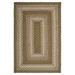 Green 84 x 60 x 0.25 in Area Rug - August Grove® Bryiana Farmhouse Braided Jute Area Rug | 84 H x 60 W x 0.25 D in | Wayfair