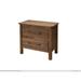 Birch Lane™ Quinn Solid Wood Nightstand Wood in Brown | 26.5 H x 28 W x 19.75 D in | Wayfair ECF82762301144F5B0BD2E33C19489D2