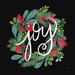 The Holiday Aisle® Holiday Joy Wreath by House Fenway Canvas in Black/Green | 12 H x 12 W x 1.25 D in | Wayfair 8EBCBDA1918D48169E0EBE7503C617CB