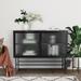 Ebern Designs Otterville 43.31" Sideboard Metal in Black | 14.96 H x 43.31 W x 35.75 D in | Wayfair 3D3E32AF01D748BEA7AA24DA22A96C18