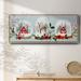 The Holiday Aisle® Snow Globe Village Framed On Canvas Print Canvas, Solid Wood in Gray | 24 H x 60 W x 1.5 D in | Wayfair