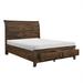 Loon Peak® Jaliayah Sleigh Storage Bed Wood & Metal/Metal in Black/Brown | 54 H x 63 W x 91.75 D in | Wayfair 37686B12F8D048E2BC19DB546DED037A