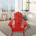 Highland Dunes Annaleena Solid Wood Adirondack Chair in Red | Wayfair 11B2DEA556004A51B7D26A519643A9B0