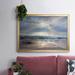 Highland Dunes Aqua Blue Morning Framed On Canvas Print Canvas in Blue/Gray/White | 14 H x 20 W x 1.5 D in | Wayfair