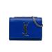 Saint Laurent Leather Crossbody Bag: Blue Bags