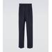 Virgin Wool Straight Pants