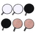 6 Pcs Makeup Powder Puff Sponge Remover Wipes for Face Toner Cotton Circle Organic Rounds Flat Pad Pads