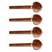 4pcs Wooden Rosewood Cello Pegs Shaft Handle Musical Instruments Solid Wood Cello Accessories Tool (Chocolate)