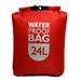 24L Waterproof Dry Bag Lightweight Portable Roll Top Sack for Rafting Kayaking Beach Boating Hiking Camping Red