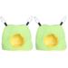 2 Pieces Hamster Bird Plush Cave Parrot Nest Sleeping Bed Hammock Cotton Winter