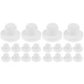 Safety Seal Silicone Stopper Plug Replace Pepper Shaker White Silica Gel 20 Pcs