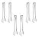 Tweezers Food 6 Pcs Grilling Tools Utensils Small Clips Stainless Steel Tongs