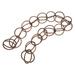 Double Loop Rain Chain Rain Guide Chain Decorative Rain Chain Ring Rain Chain