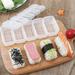 VALSEEL Kitchen Appliances Hand Nigiri Sushi Onigiri 5 Rolls Stamping Tool Home Kitchen Restaurant Sushi Making Tool Transparent Kitchen Gadgets