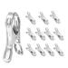 BLUESON Stainless Steel Pool Cover Clip Large Metal Beach Towel Clip 12pcs