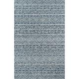 Mallorca Hand Hooked Wool Denim Area Rug 8 X 10 Sized Rug For Living Room Bedroom Dining Room And Kitchen