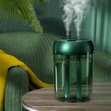 WSBDENLK Portable Desk Humidifier Double Spray Cool Mist Humidifier Humidifier for Home Bedroom office Plants Colorful Night Function Cool Mist Humidifier Mini Humidifier for office