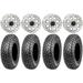 System 3 SB-7 15 Wheels Machined (5+2) 33 RAZR XT Tires Kawasaki Teryx Mule