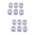 12 Pcs Gifts The Gift Enfamily Reusable Dice for Gambling Drink Game Adult Dice 25mm English Drinking Dice Creative Game Dice Set Props Dice Acrylic