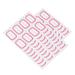 12 Sheets Stickers Folders Blank Labels Self Adhesive Price Sticker Adhesive Lable Label Sticker Self-adhesive Red