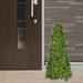 1 Piece Artificial Boxwood Trees UV Resistant Decorative Buxus Tower Topiary Fake Tree Plant Decoration For Home Garden Indoor Outdoor