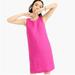 J. Crew Dresses | J. Crew Button Back Shift Dress Beauchamps Linen Neon Flamingo Pink {Ii2} | Color: Pink | Size: S