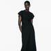 Zara Dresses | Long Crepe Dress | Color: Black | Size: M