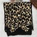 Kate Spade Accessories | Kate Spade Animal Print Winter Scarf W/ Bows Leopard Print Knit Scarf | Color: Black/Cream | Size: Os