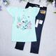 Disney Shirts & Tops | Girls Disney Floral Lilo & Stitch Shirt & Sonoma Sequin Pants New | Color: Black/Green | Size: 5g