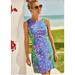 Lilly Pulitzer Dresses | Lilly Pulitzer Mila Stretch Shift Dress In Turquoise Shore Size 8 New | Color: Green/Pink | Size: 8