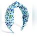 J. Crew Accessories | J.Crew Floral Knot Headband, Blue | Color: Blue/White | Size: Os