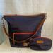 Dooney & Bourke Bags | Dooney & Bourke Wayfarer Large Nylon Hobo In Navy | Color: Blue | Size: Top 14 1/4”L Bottom 10”L X 11”H X 6.25”D