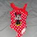 Disney Swim | **3/$15** Minnie Mouse One Piece Bathing Suit | Color: Red/White | Size: 4tg