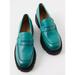 Free People Shoes | Free People Lyra Lug Sole Loafers / Mountain Spring - New In Box - Sz 9 Us/39 Eu | Color: Green | Size: 39eu