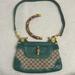 Gucci Bags | Auth Vintage Gucci Peggy Green Bamboo Crossbody Bag | Color: Green | Size: Os