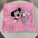 Disney Toys | Disney Baby Minnie Mouse Plush Pacifier Holder & Blankie | Color: Pink/White | Size: Approximately 12” X 12”