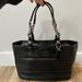 Coach Bags | Coach Madison Tribeca East West Black Pebbled Leather Chain Strap Shoulder Bag | Color: Black | Size: Os