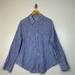 Lilly Pulitzer Tops | Lilly Pulitzer Button Down Pin Stripe Shirt. Blue And White, Size Xl. | Color: Blue/White | Size: Xl