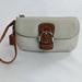 Coach Bags | Coach Vintage Pebbled Cream/Brown Flap Wristlet Purse | Color: Brown/Cream | Size: Os