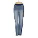 DG^2 by Diane Gilman Jeggings - Mid/Reg Rise: Blue Bottoms - Women's Size 2X-Small - Sandwash