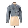Fore Denim Jacket: Short Blue Jackets & Outerwear - Women's Size Small