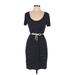 Calvin Klein Casual Dress: Blue Stripes Dresses - Women's Size 8