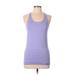 Under Armour Active Tank Top: Blue Activewear - Women's Size Large