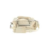 Balenciaga Leather Satchel: Ivory Print Bags