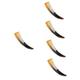 FOMIYES 5pcs Horn Scraping Tube Scalp Massager Brush Scalp Massage Brush Styling Comb Handmade Buffalo Horn Comb Pocket Comb Pocket Tool Tools Scalp Comb Travel Long Hair Comb Simple Horns