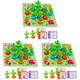 Toyvian 3 Sets Memory Card Toys Toddler Logical Game Puzzle Toys for Kids Shape Sorting Toys Educational Toys for Toddlers Logic Games for Kids Reward Baby Carrot Wooden