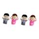 Totority 4 Pcs Family Hand Puppet Family Puppets Hand Dolls Childrens Toys Children’s Toys Family Interactive Toys Girls Toy Hand Puppet Toy Cloth Plush Hand Doll Filling Figure Glove Baby