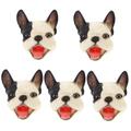 ibasenice 5pcs Hand Puppet Puppets for Kids Doggy Mini Plush Dreadfuls Kid Gloves Dog Puppet Dog Head Puppet Theater Puppet Storytelling Finger Puppets Juguetes Adultos Child Toy Vinyl White