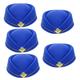 Ciieeo 5pcs Hostesses Pillbox Hats Vintage Hats Hat Decor Airline Stewardess Cap Stewardess Supply Airplane Decor Caps Stewardess Hat Cap Flight Attendant Performance Hat Woolen Clothing