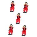 ibasenice 5pcs Marionette Puppet Doll Toys for Kids Pirate Toy Puppet Man Ventriloquist Dolls for Beginners Kid Toy Children’s Toys Ventriloquist Puppets for Beginners Pull Wire Clown Cloth